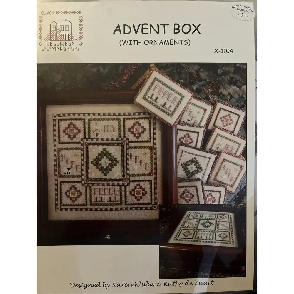 Rosewood Manor Designs / Karen Kluba ~ X-1104 Advent Box With Ornaments